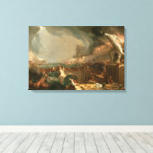 Canvas De loop van het rijk vernietiging Cole T. Afdruk (Insitu (Houten vloer))