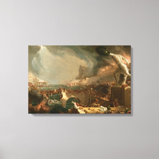 Canvas De loop van het rijk vernietiging Cole T. Afdruk (Voorkant)
