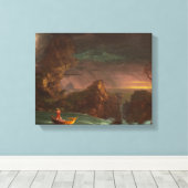 Canvas De reis van het leven, mannelijkheid, Thoma (Insitu (Houten vloer))