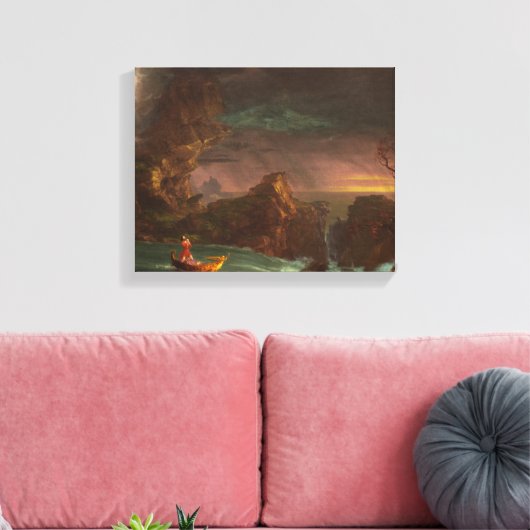 Canvas De reis van het leven, mannelijkheid, Thoma Afdruk (Insitu (Woonkamer))