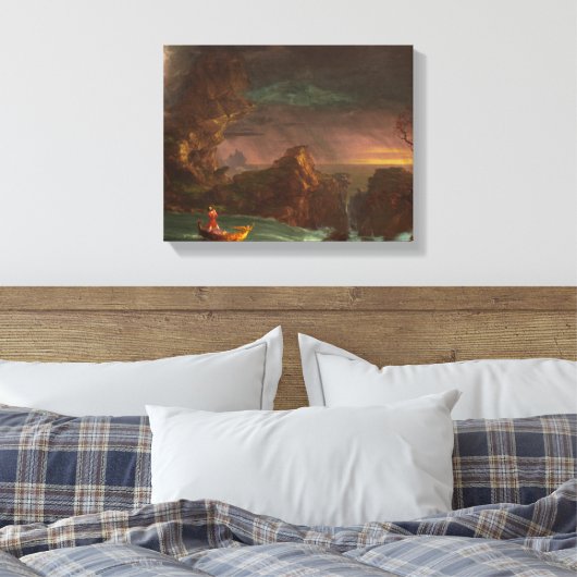 Canvas De reis van het leven, mannelijkheid, Thoma Afdruk (Insitu (Slaapkamer))