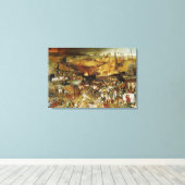 Canvas De triomf van de dood Pieter Brueghel (Insitu (Houten vloer))