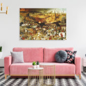 Canvas De triomf van de dood Pieter Brueghel (Insitu (Woonkamer))