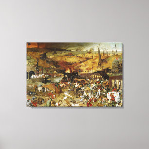 Canvas De Triomf van de Dood Pieter Brueghel Afdruk