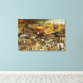 Canvas De Triomf van de Dood Pieter Brueghel Afdruk (Insitu (Houten vloer))