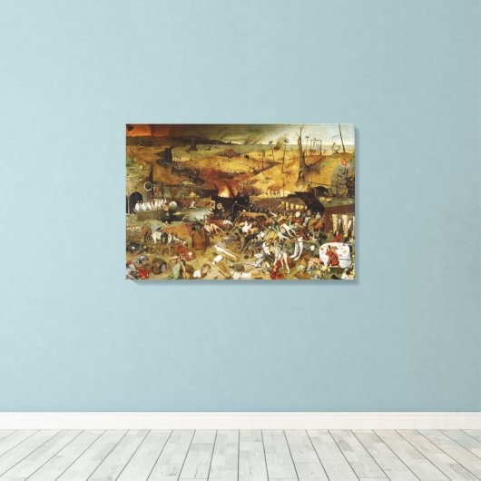 Canvas De triomf van de dood Pieter Brueghel Afdruk (Insitu (Houten vloer))