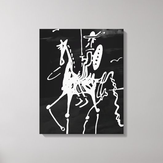Canvas Don Quichot Afdruk (Voorkant)