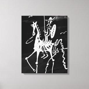 Canvas Don Quichot Afdruk