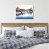 Canvas Dresden Afdruk (Insitu (Slaapkamer))