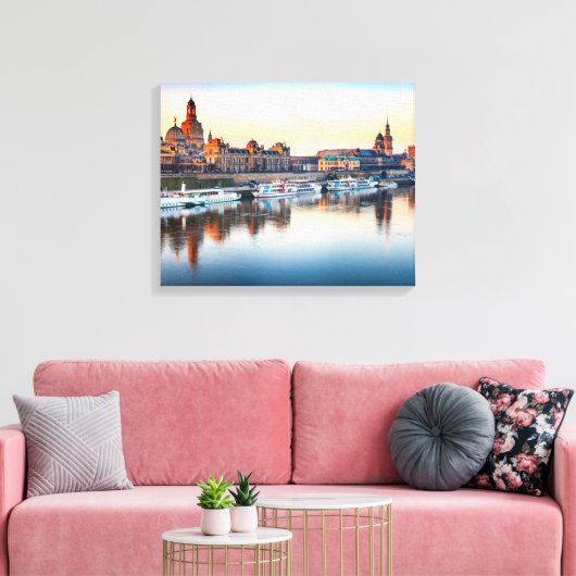 Canvas Dresden Afdruk (Insitu (Woonkamer))