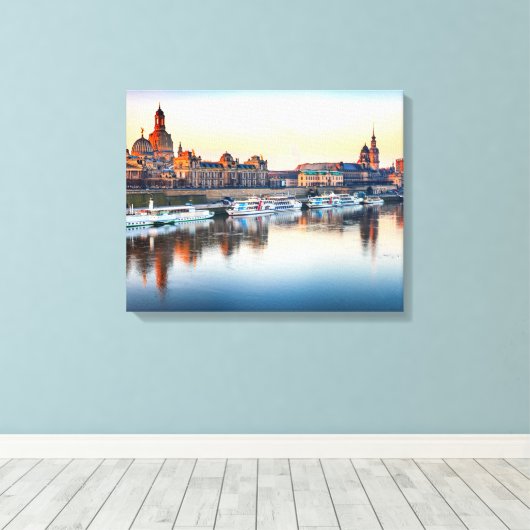 Canvas Dresden Afdruk (Insitu (Houten vloer))