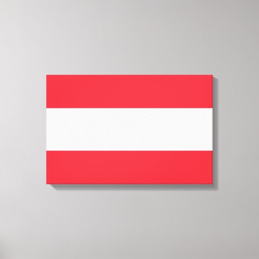 Canvas druk Oostenrijkse vlag (Voorkant)
