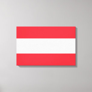 Canvas druk Oostenrijkse vlag Afdruk