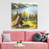 Canvas drukt Ann Hayes schilderende alet af op het Afdruk (Insitu (Woonkamer))