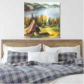 Canvas drukt Ann Hayes schilderende alet af op het Afdruk (Insitu (Slaapkamer))