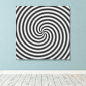Canvas drukt de Draai in Zwart-wit af Afdruk (Insitu (Houten vloer))