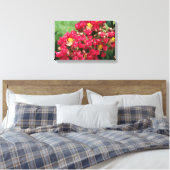 Canvas drukt de rode kruis van het bloem af afdruk (Insitu (Slaapkamer))