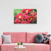Canvas drukt de rode kruis van het bloem af afdruk (Insitu (Woonkamer))
