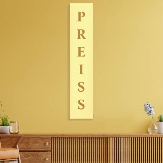 Canvas — eerste/familie/achternaam — afdruk (Insitu (Woonkamer))