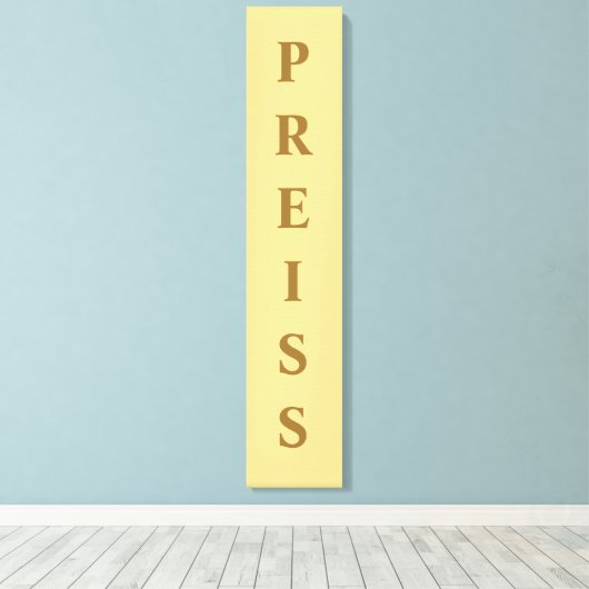 Canvas — eerste/familie/achternaam — afdruk (Insitu (Houten vloer))