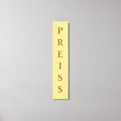 Canvas — eerste/familie/achternaam — afdruk (Voorkant)