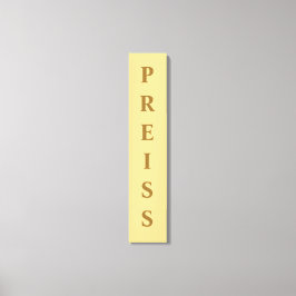 Canvas — eerste/familie/achternaam — afdruk