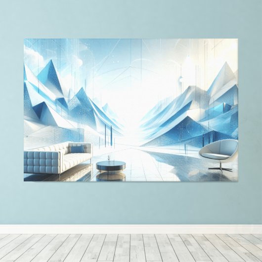 CANVAS ELEGANTE KUNST - NORDIC VOID (Insitu (Houten vloer))