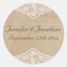  Canvas en Lace Look Bruiloft Stickers