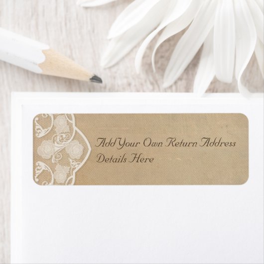 Canvas en Lace Look Retouradres Labels (Insitu)