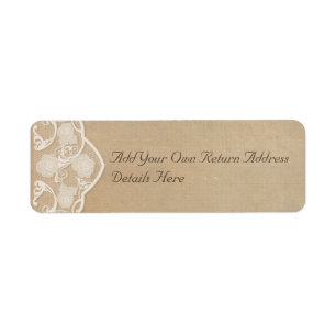 Canvas en Lace Look Retouradres Labels