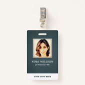 Canvas Foto Zakelijk ID Badge (Voorkant met clip)
