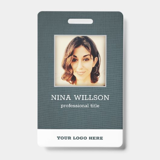 Canvas Foto Zakelijke ID Badge (Voorzijde)