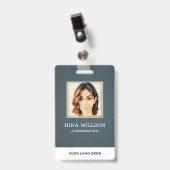 Canvas Foto Zakelijke ID Badge (Voorzijde met clip)