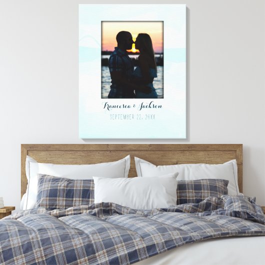 Canvas Gastenboek Alternatief Bruiloft Fotobord (Insitu (Slaapkamer))