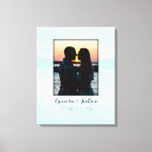 Canvas Gastenboek Alternatief Bruiloft Fotobord (Voorkant)