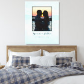 Canvas Gastenboek Alternatief Bruiloft Fotobord Afdruk (Insitu (Slaapkamer))