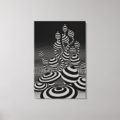 Canvas geometrische Magic Mushrooms grijs (Voorkant)