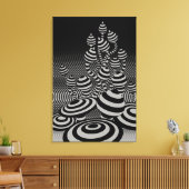 Canvas geometrische Magic Mushrooms grijs (Insitu (Woonkamer))