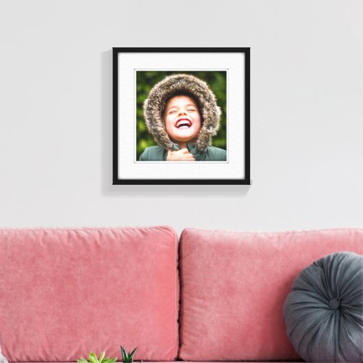 Canvas Gepersonaliseerd vierkant foto-sjabloon omg (Insitu (Woonkamer))