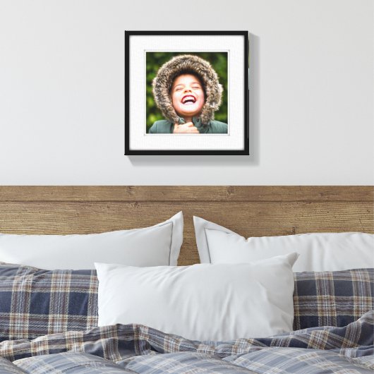 Canvas Gepersonaliseerd vierkant foto-sjabloon omg (Insitu (Slaapkamer))