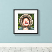 Canvas Gepersonaliseerd vierkant foto-sjabloon omg Afdruk (Insitu (Houten vloer))