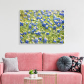 Canvas, geverfd: Texas Wildflower Bluebonnet Field Canvas Afdruk (Insitu (Woonkamer))