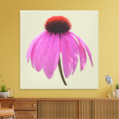 Canvas - gevlekt - Paarse Coneflower - Echinacea (Insitu (Woonkamer))