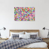 Canvas - Gewikkeld - de Spletters van de Verf Één Afdruk (Insitu (Slaapkamer))
