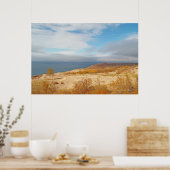 CANVAS GLANS / SLAPEND BEER DUINEN / MEER, DUINEN, POSTER (Keuken)
