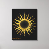Canvas Golden Solar Eclipse Celestial Wall Art Afdruk (Voorkant)