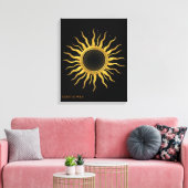 Canvas Golden Solar Eclipse Celestial Wall Art Afdruk (Insitu (Woonkamer))