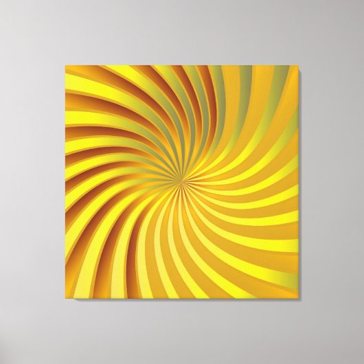 Canvas gouden spiraal vortex afdruk (Voorkant)