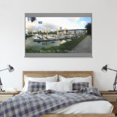 Canvas Grijs (Water Front 52) RFPMDesigns ©️2019/2 Afdruk (Insitu (Slaapkamer))