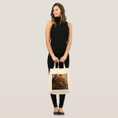 Canvas Grocery Bag, Main Coon Adopcat Tote Bag (Voorkant (model))